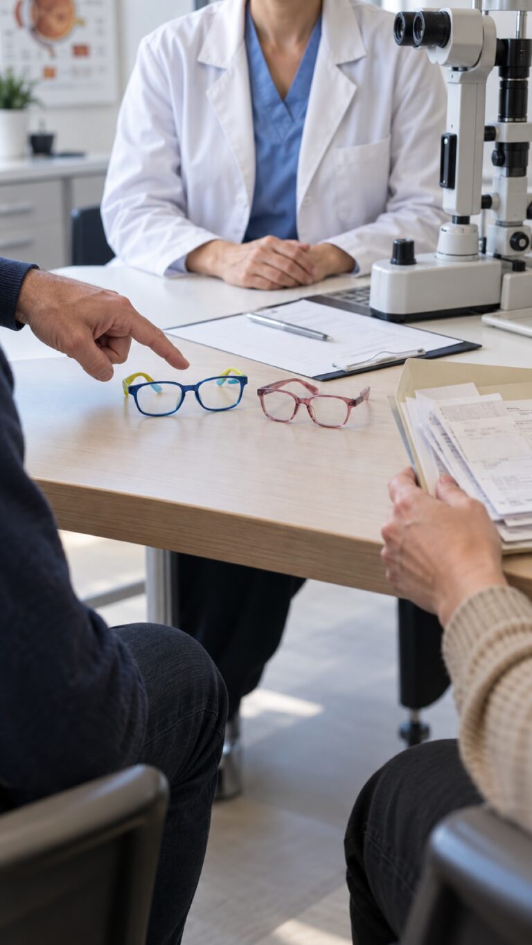 Occhiali del figlio senza prescrizione: devo pagare?