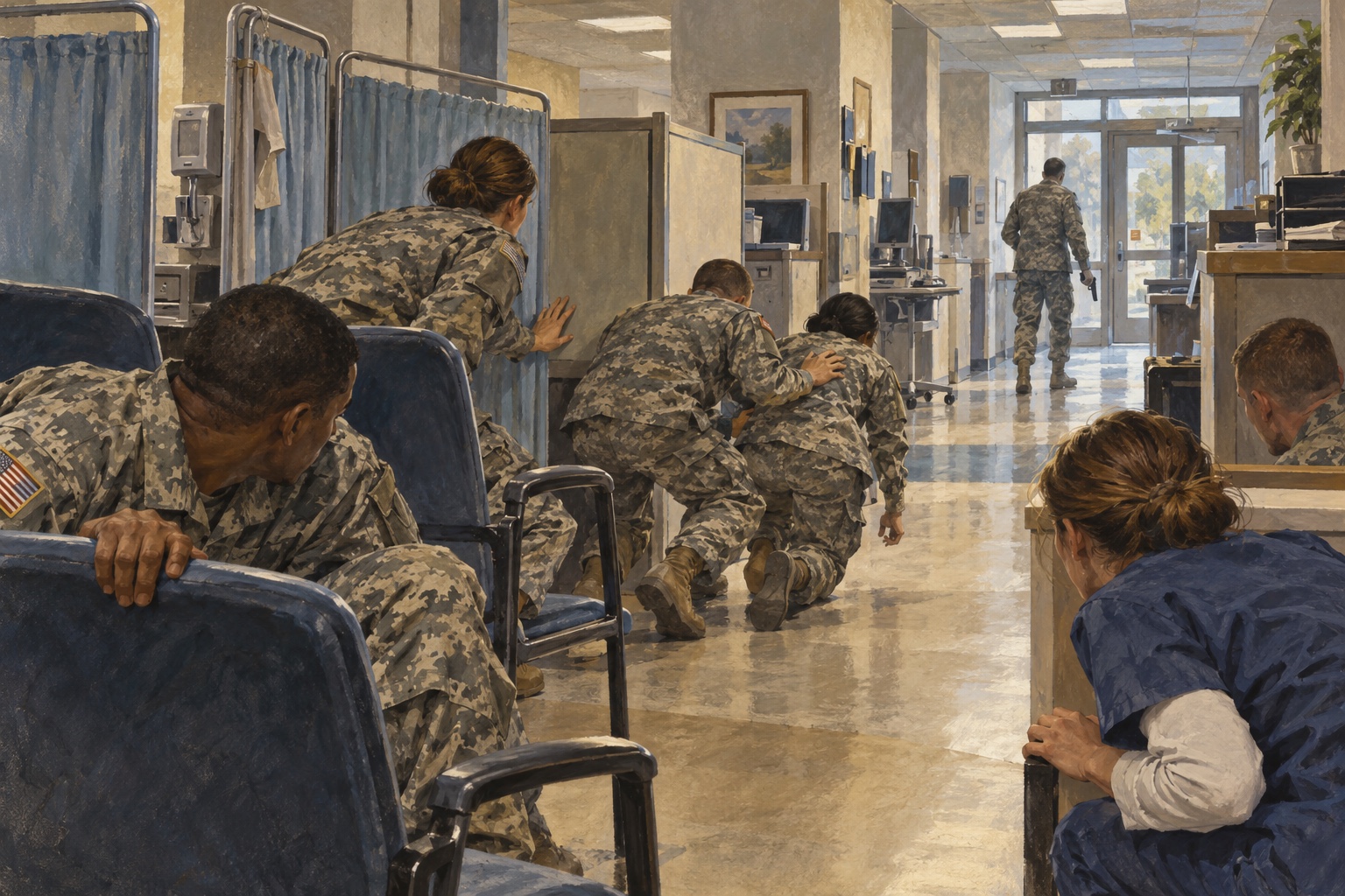 fort hood fuga dal centro sanitario