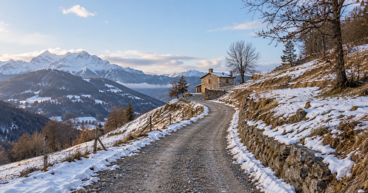 Strada di montagna: chi deve togliere la neve?